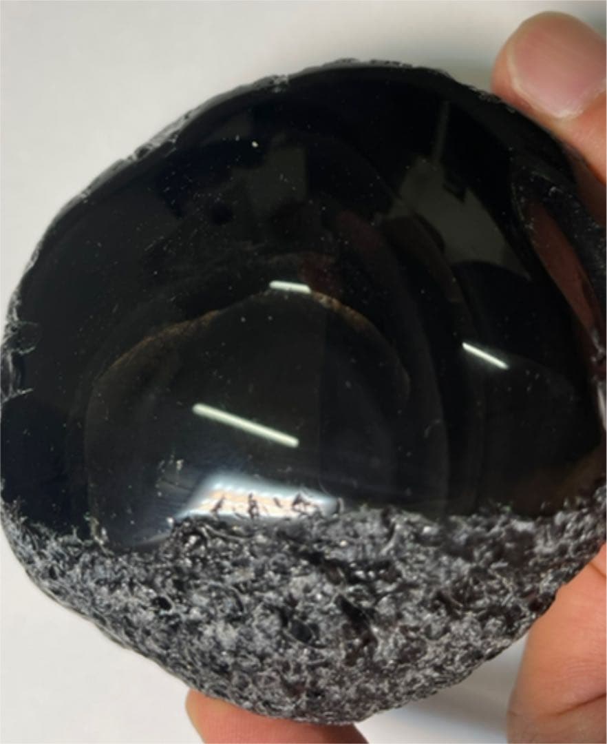 研磨品　十勝石玲瓏　ゴールデンレインボーオブシディアン