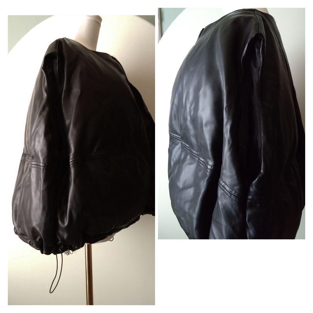 ★chuclla PUレザー サークルダウンベスト chw23a027