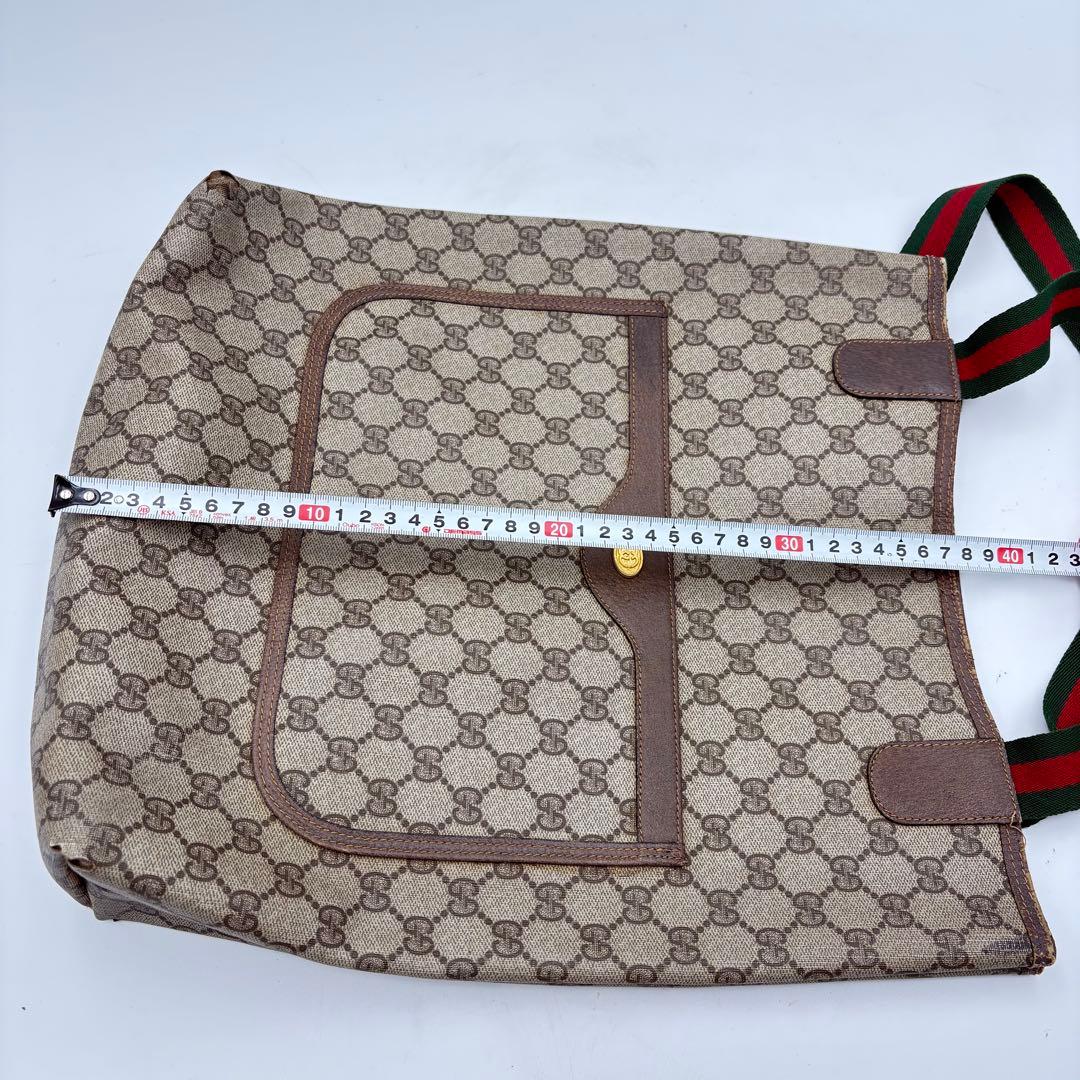 グッチ シェリーライン トートバッグ GG柄 オールド 0914-S6920s