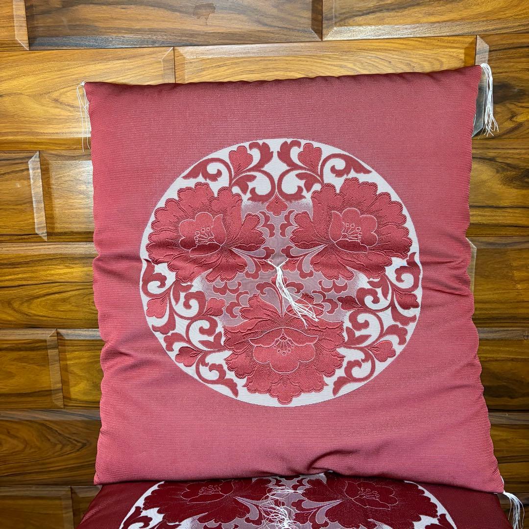 2 超高級 婚礼 座布団 新品未使用 房付き 5枚セット 専用箱付き 法事 来客