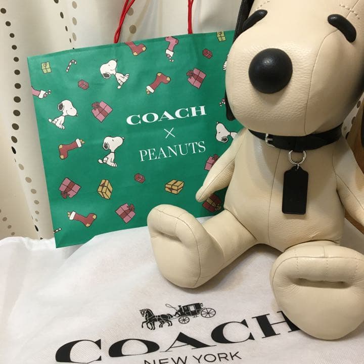 コーチ　スヌーピー　ぬいぐるみ　未使用