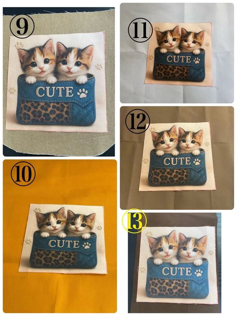 猫ちゃん♡ チューリップ型サイドポケット付きトート