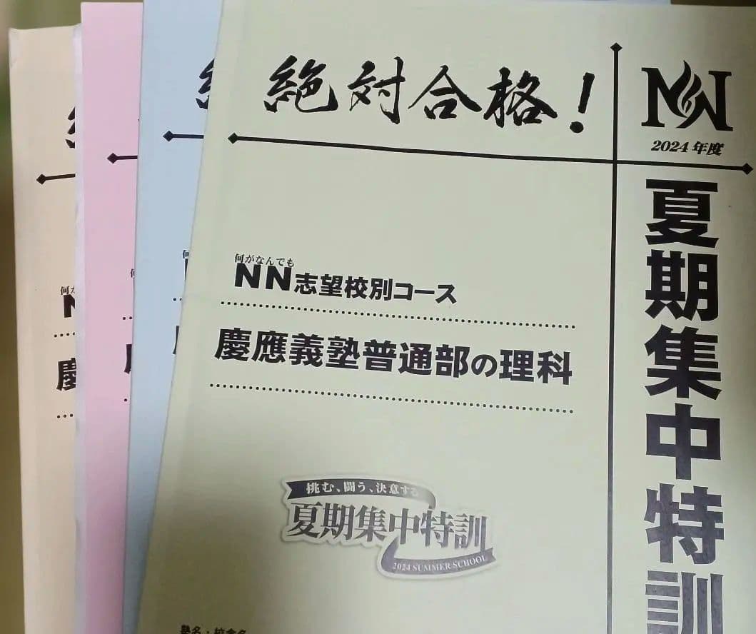 NN慶應普通部　 日曜講座 前期分➕夏期講集中特訓