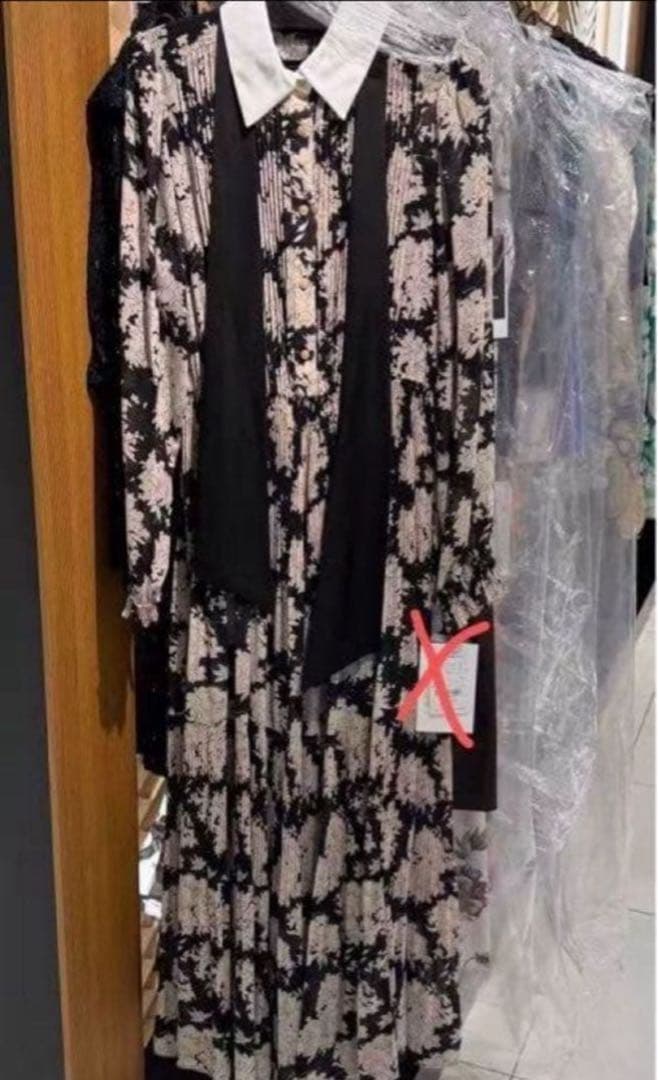 内田有紀さん着用 polyester chiffon ワンピース