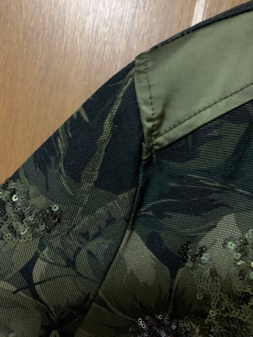 デシグアル カモフラージュ柄 ミリタリージャケット