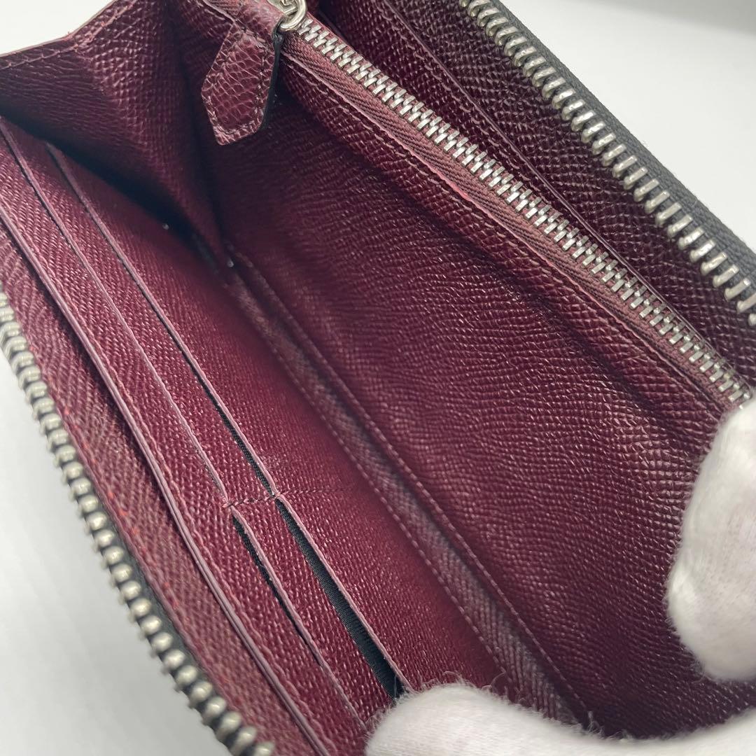 【美品】 GIVENCHY ジバンシー レザー ラウンドファスナー 長財布w5