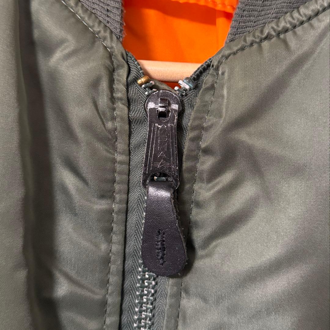 90s Alpha MA-1 フライトジャケット Sサイズ カーキ