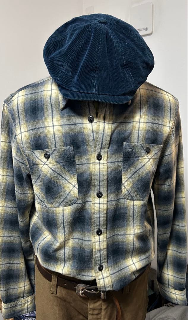 新品未使用　スーパーレア　RRL ダブルアールエル　シャドーオンブレ　シャツ