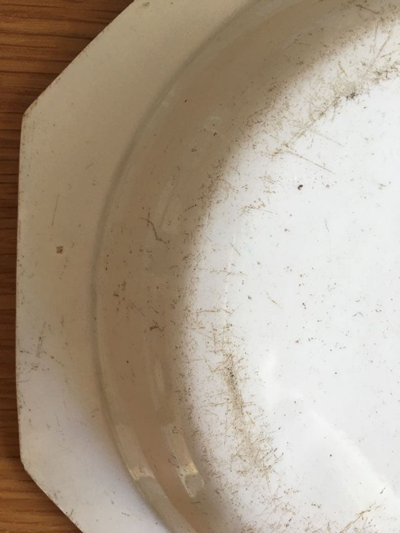 モントロー ファイアンスフィーヌ オクトゴナルプレート 深皿 アンティーク