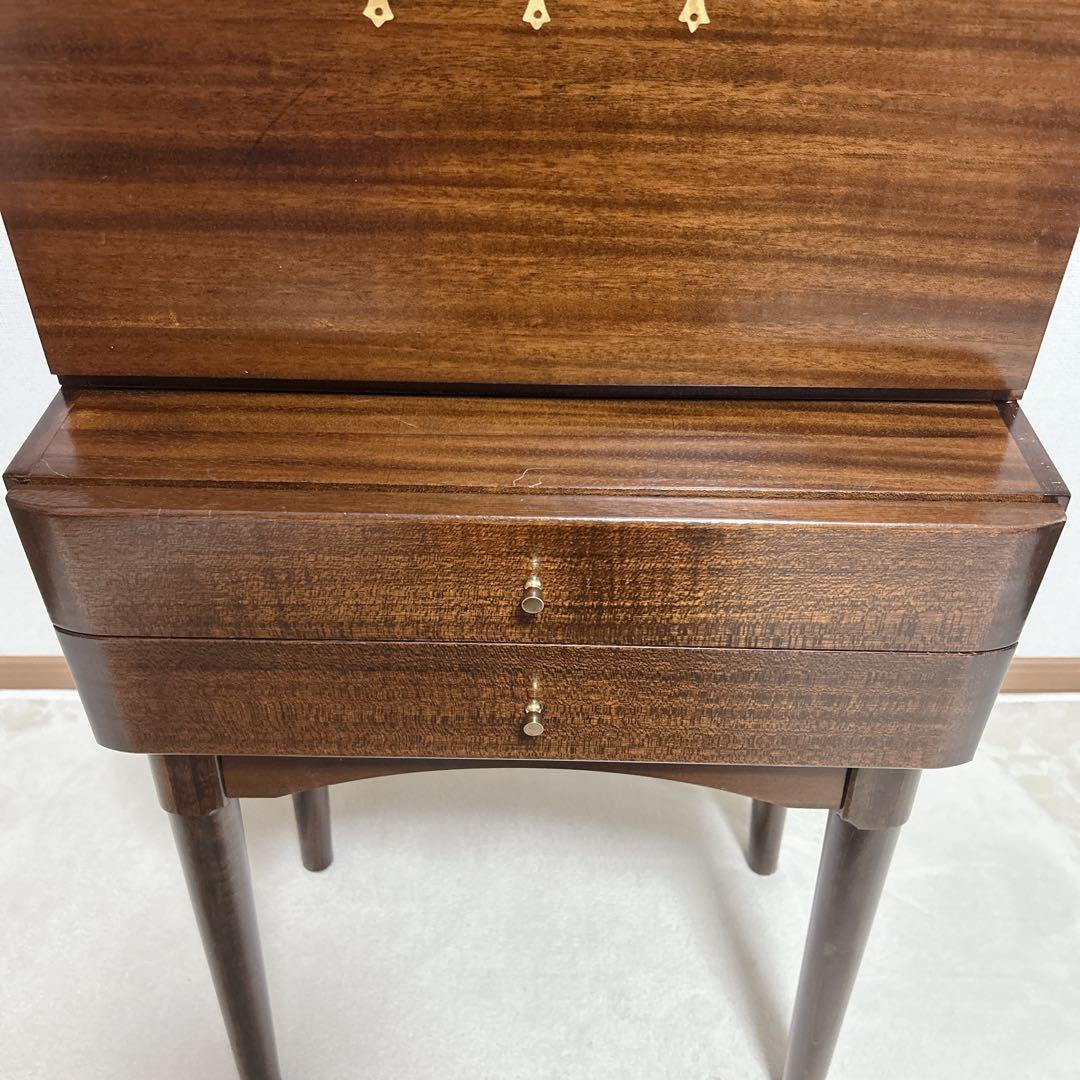 ライティングデスク ライティングビューロー 書斎　アンティーク 昭和レトロ 木製