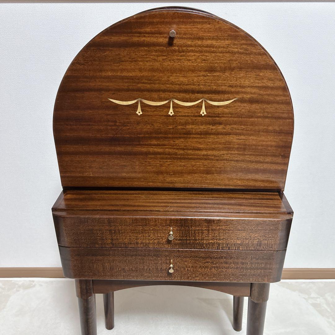 ライティングデスク ライティングビューロー 書斎　アンティーク 昭和レトロ 木製