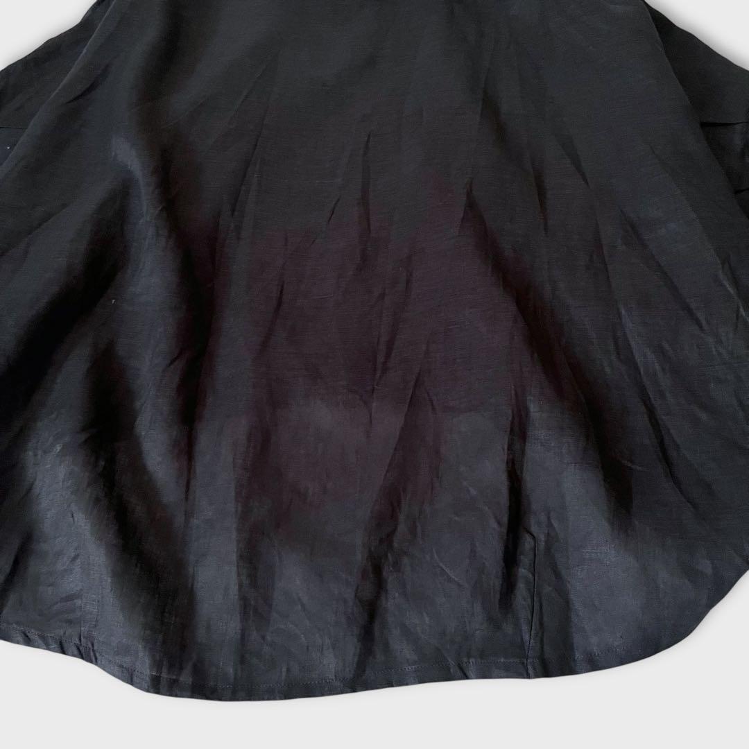 新品未使用 mizuiroind 25SSリネンスタンドカラーコクーンシャツ