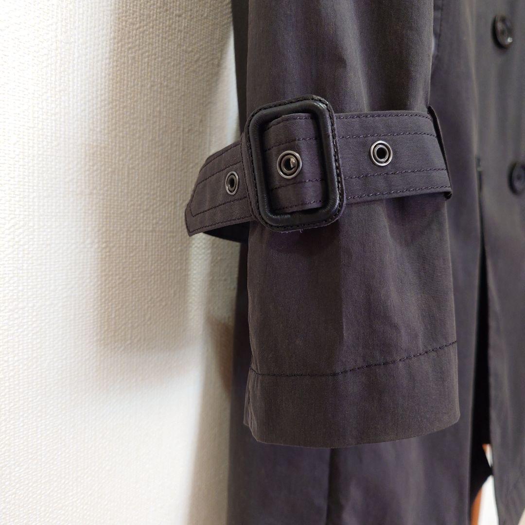 【美品】バーバリーブラックレーベル トレンチコート 黒 LL 薄手 春物