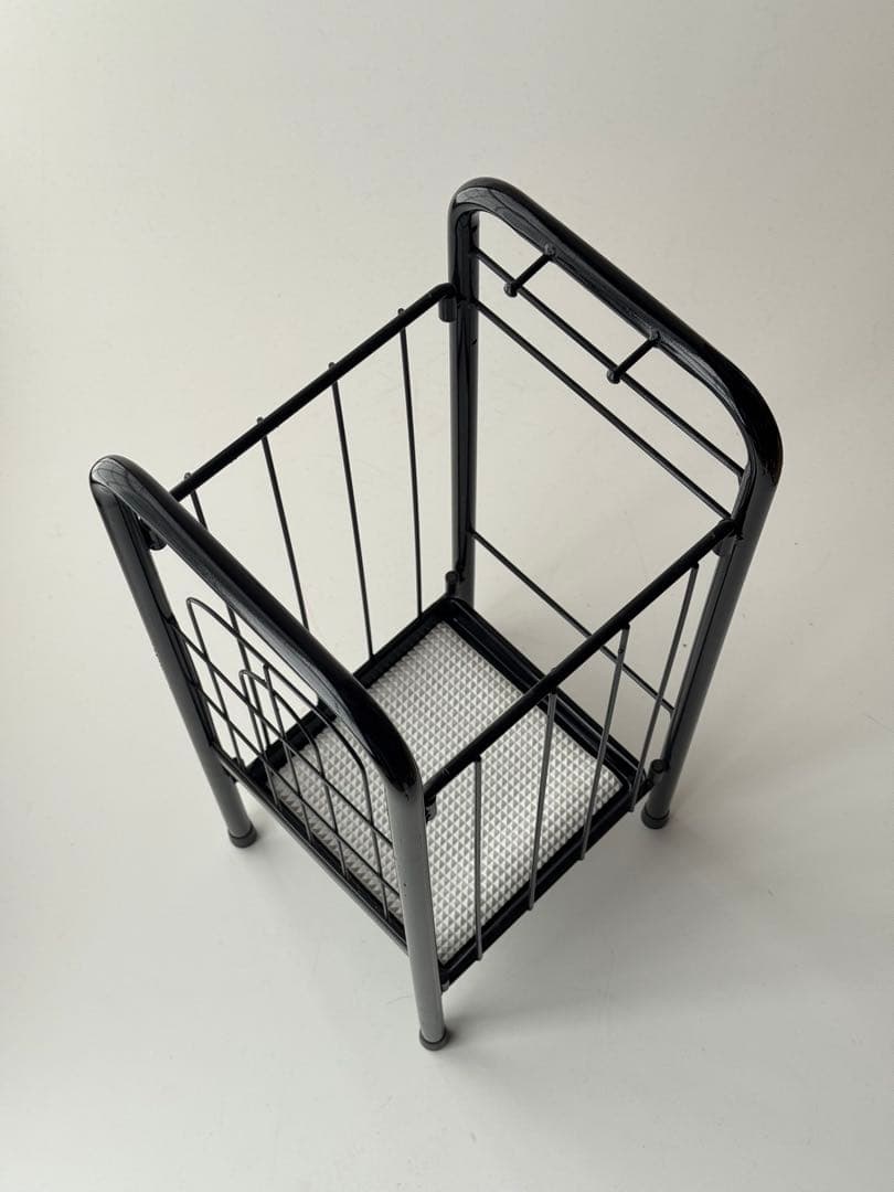 ポストモダン デッドストック ブラック 金属製 傘立て ヴィンテージ