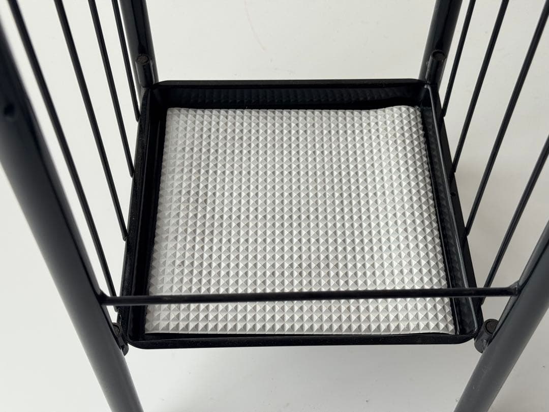 ポストモダン デッドストック ブラック 金属製 傘立て ヴィンテージ