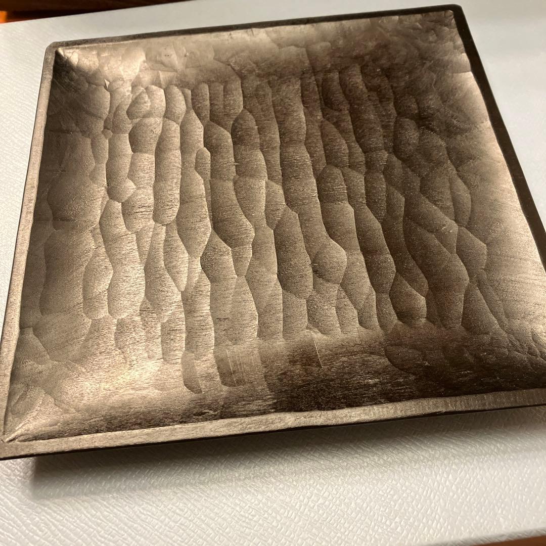 ★三谷龍二　黒漆 未使用 角皿