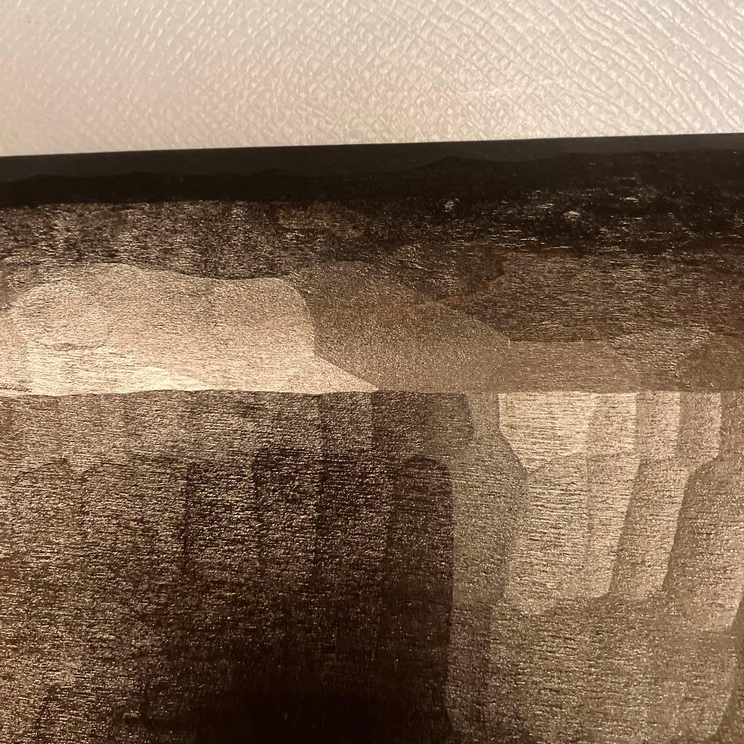 ★三谷龍二　黒漆 未使用 角皿