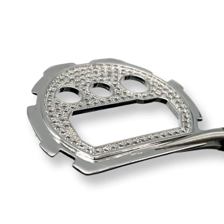 Iced-Out DW-6900用ベゼル CZシルバー