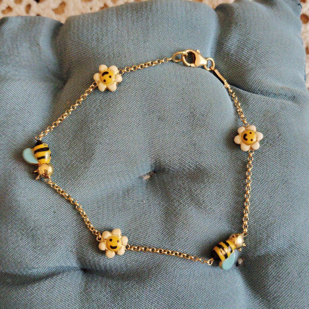 ポンテヴェキオ♡レア名品蜂はちお花ブレスレット♡値下げ不可