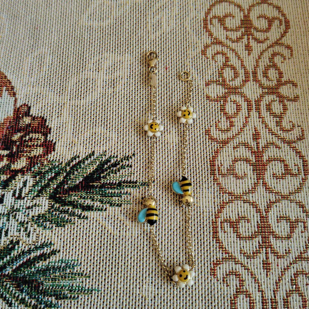 ポンテヴェキオ♡レア名品蜂はちお花ブレスレット♡値下げ不可