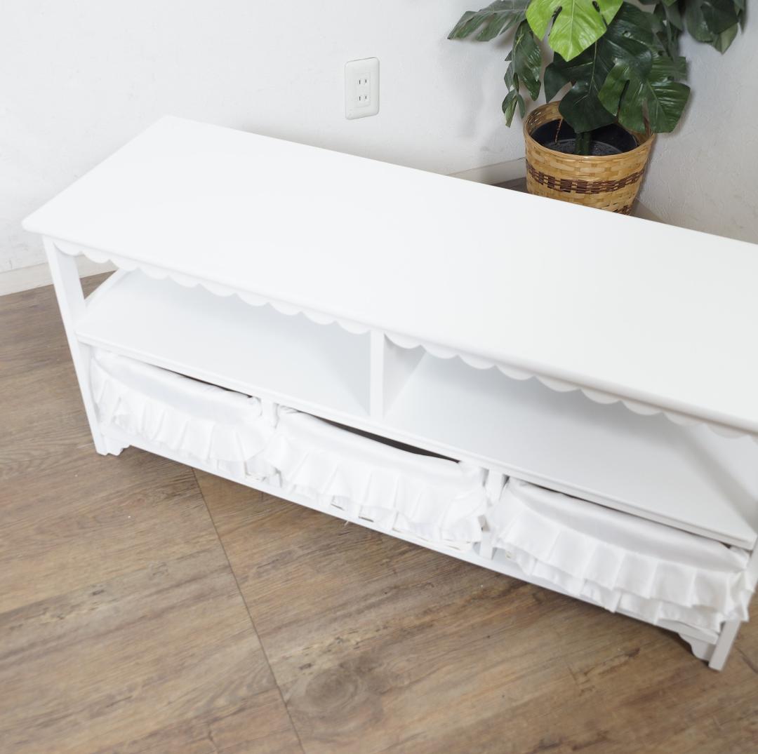 みーこ♡　　テレビボード　テレビ台　幅　100　バスケット3個