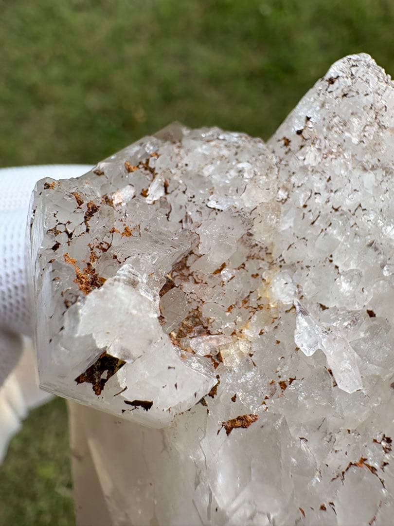 【匿名発送】クル渓谷産 ライトスモーキー水晶（セルフヒールド）