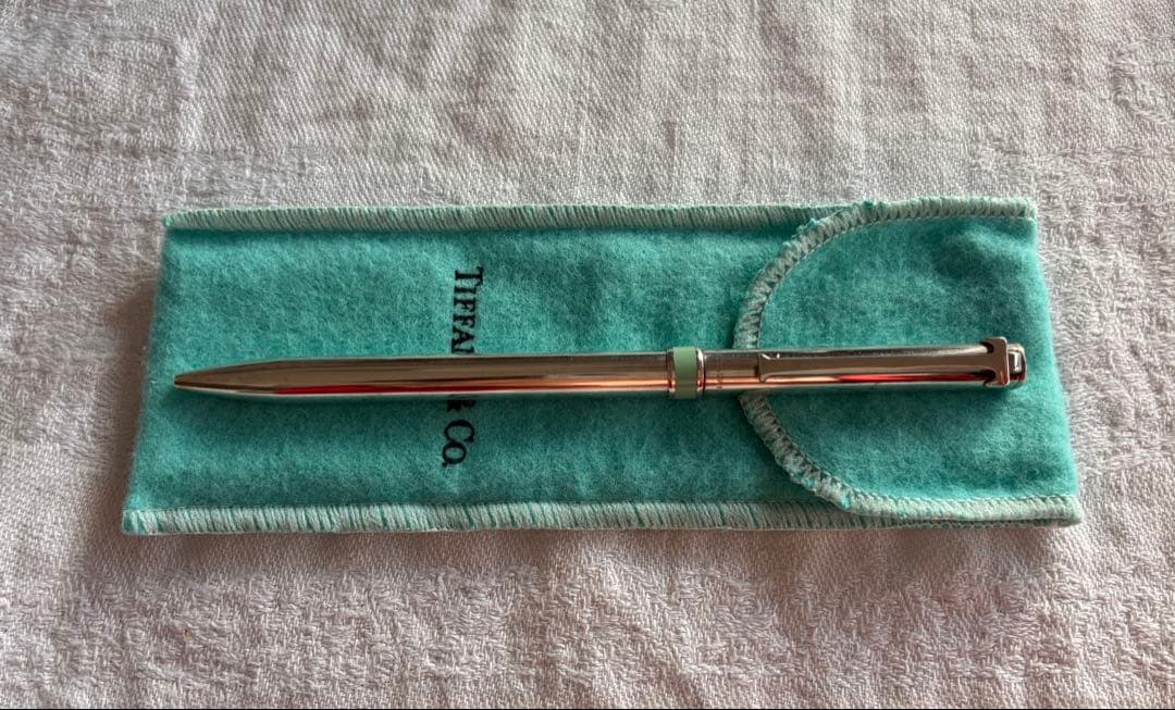 【Tiffany & Co. 】シルバーボールペン 専用ケース付き