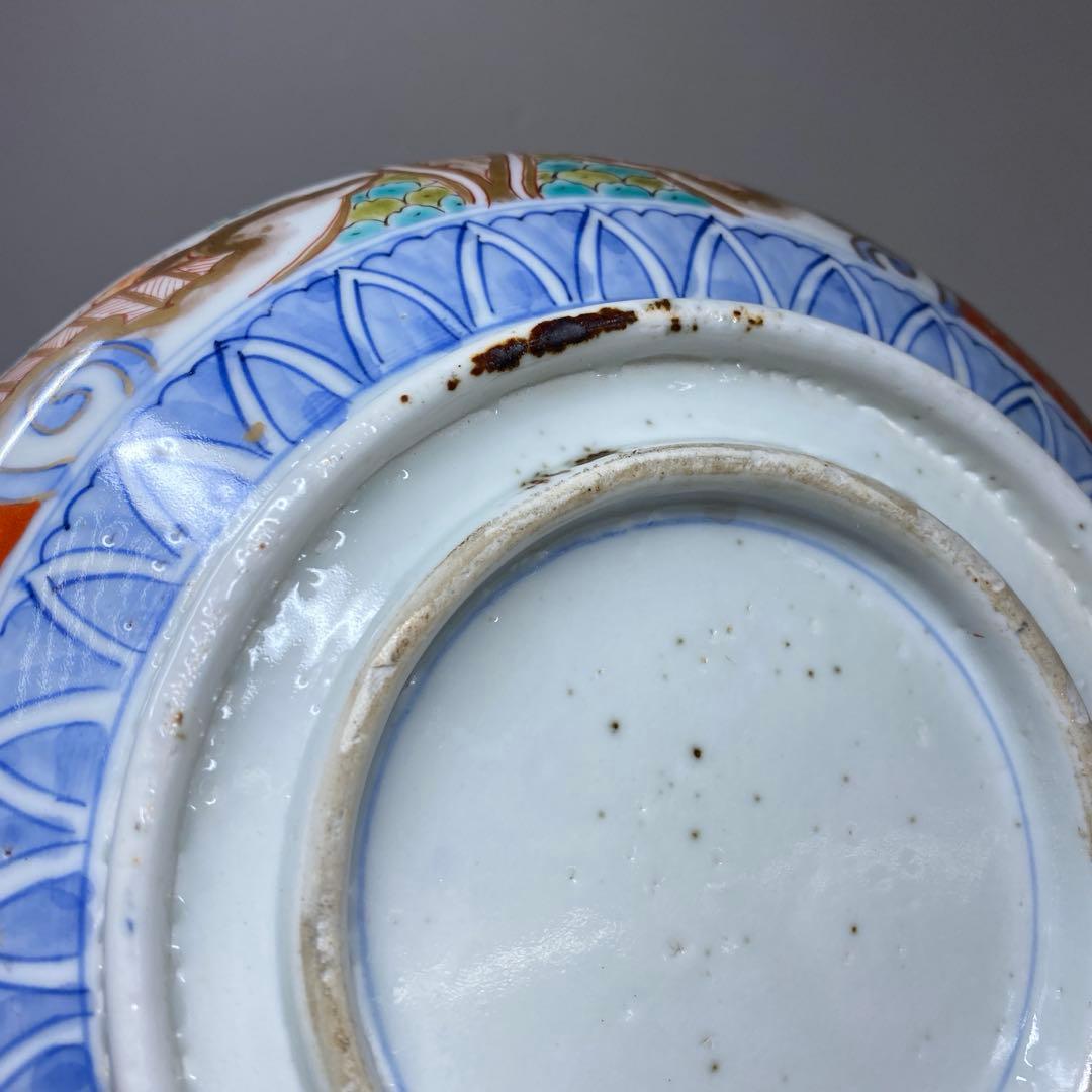 古伊万里　染錦　三ツ鉢　直径24.7・22・19㎝　タサオ　東な7-0305②