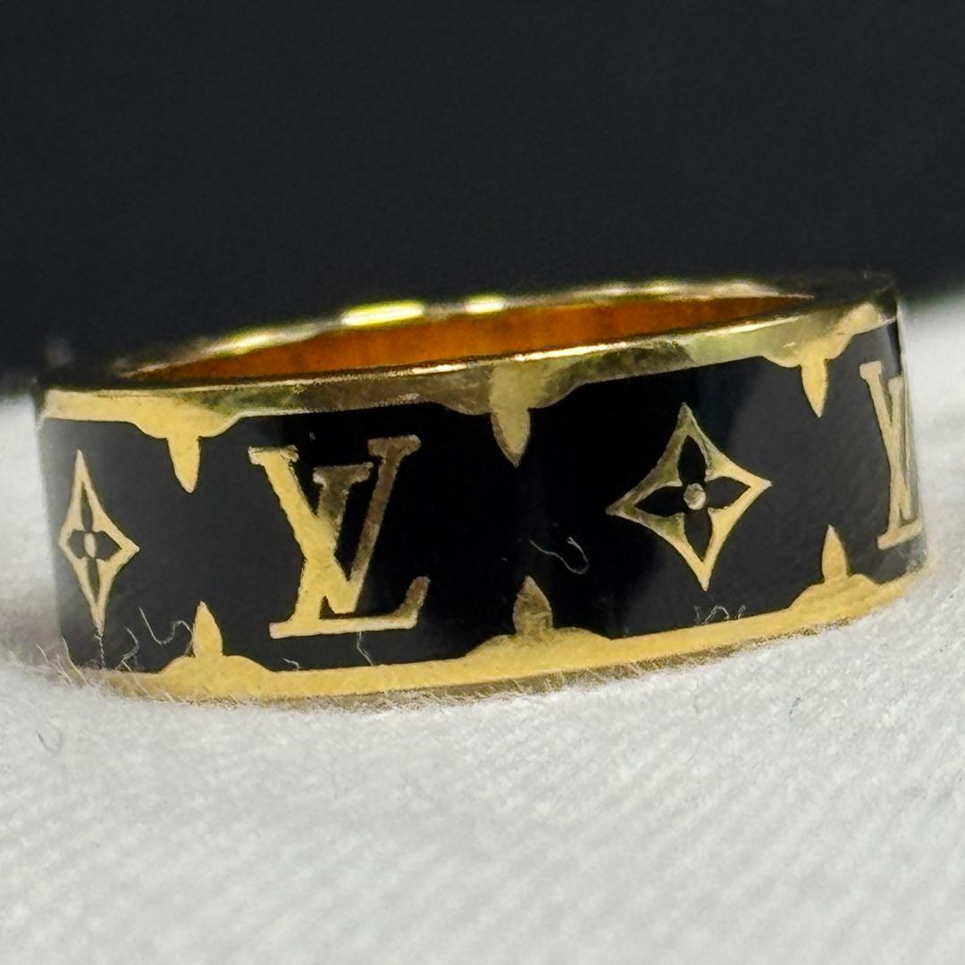 LOUIS VUITTON ルイヴィトン リング ナノグラム エナメル 指輪