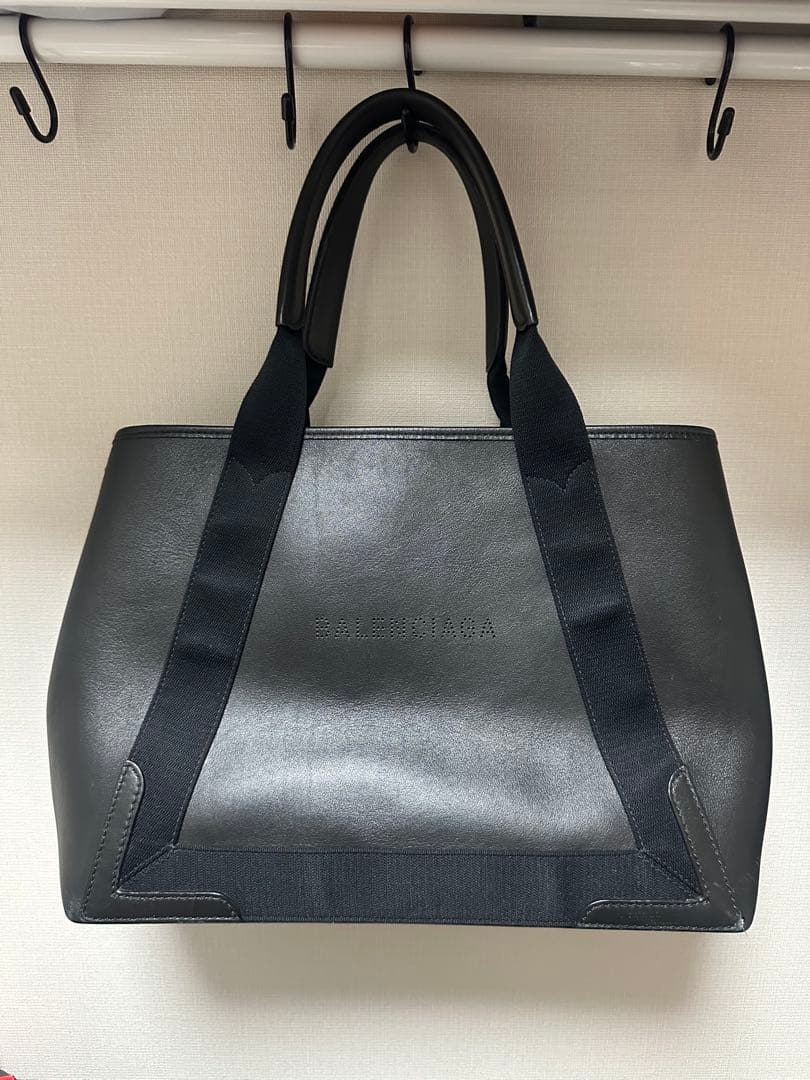【 BALENCIAGA】バレンシアガ レザー トート バッグ ブラック