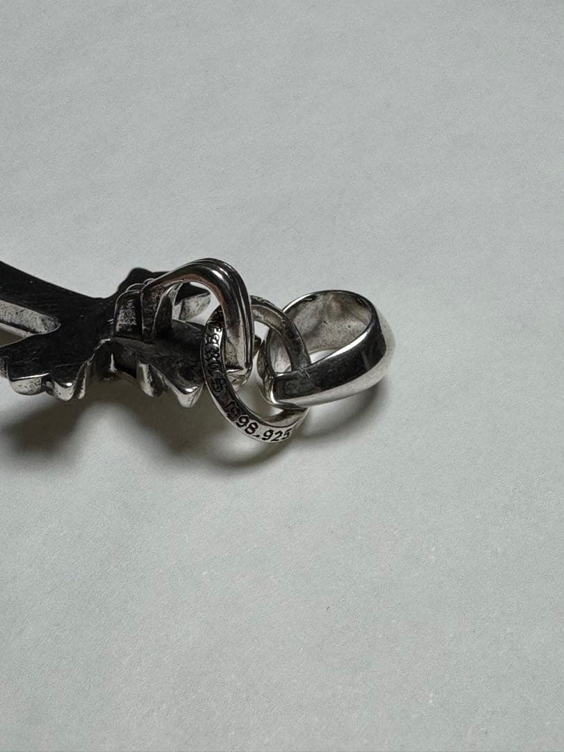 クロムハーツ ダブルCHクロスペンダント with ベイル