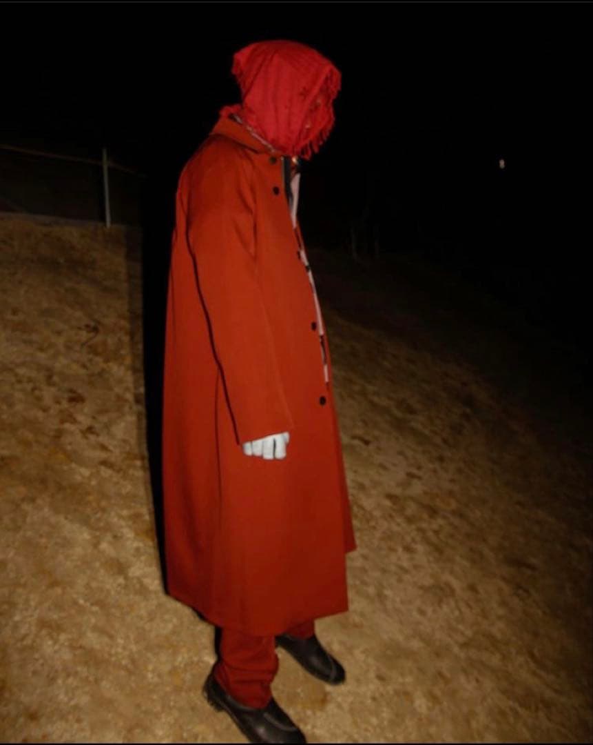 ジャケット・アウター OmarAfridi RAGLAN LONG COAT 20AW RED
