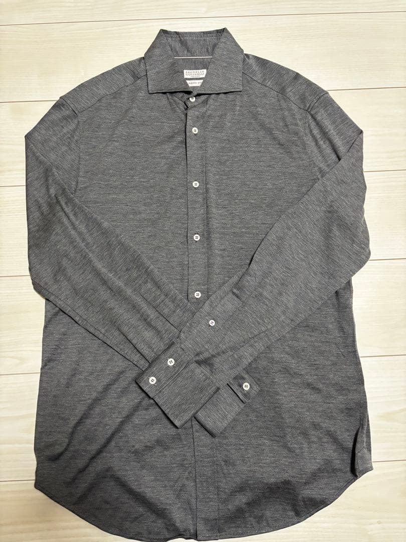 BRUNELLO CUCINELLI グレー 長袖シャツ