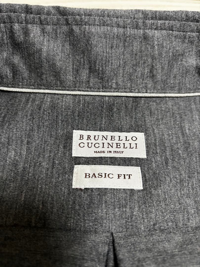 BRUNELLO CUCINELLI グレー 長袖シャツ