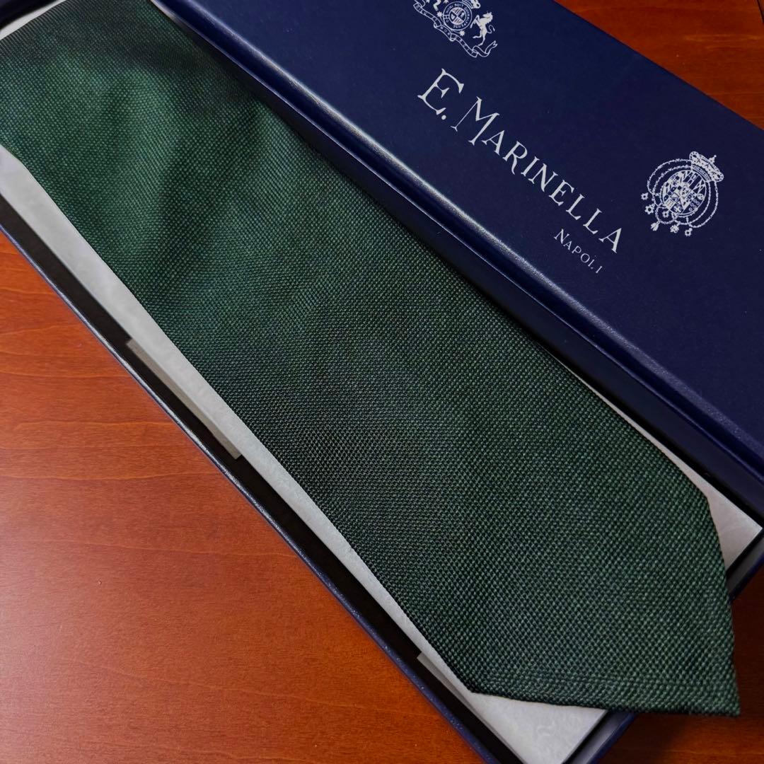 定価4.6万 マリネッラ セッテピエゲ レティコラート ソリッドタイ Dグリーン