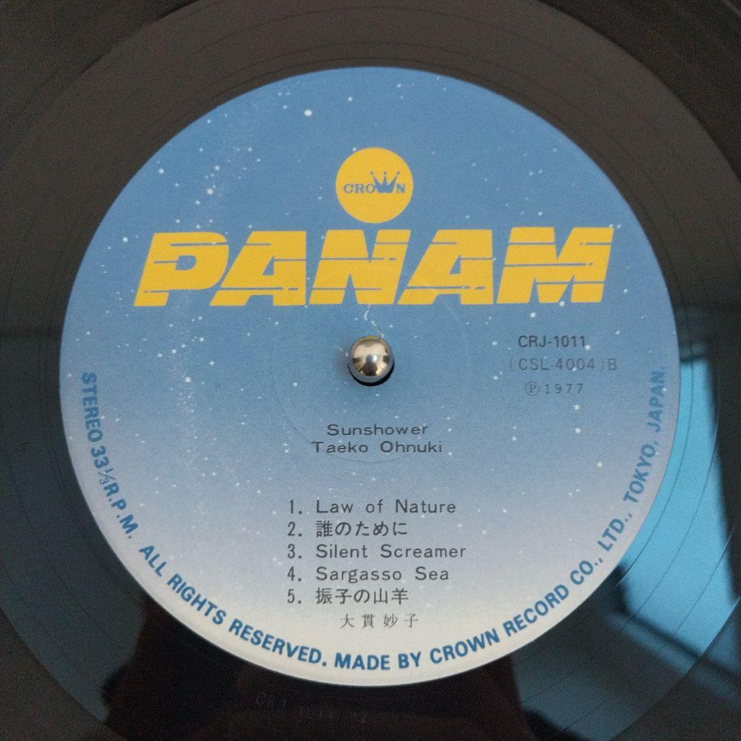 大貫妙子 SUNSHOWER LPレコード