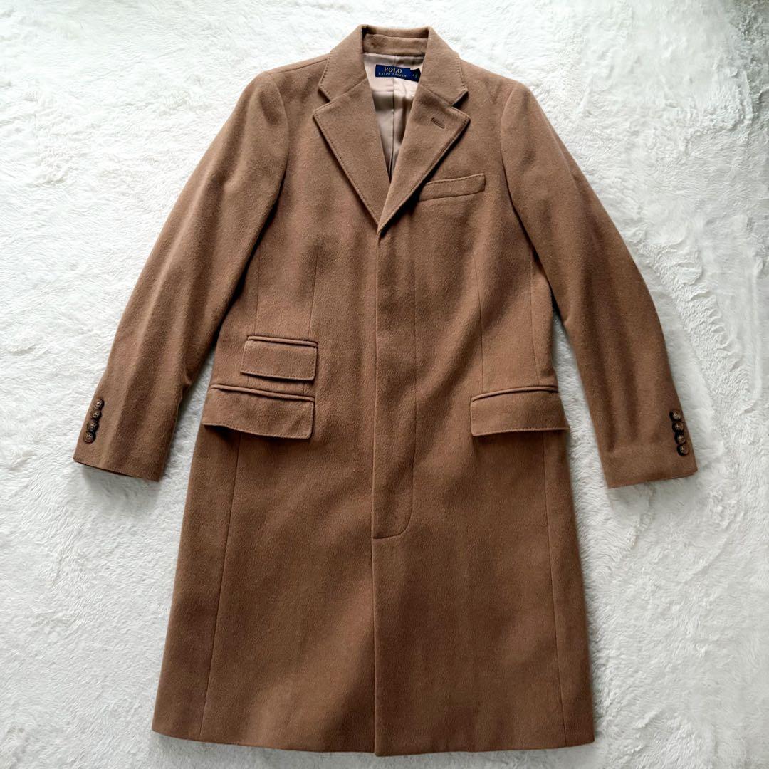 現行系　極美品　ポロラルフローレン チェスターコート　カシミヤ ブラウン　M