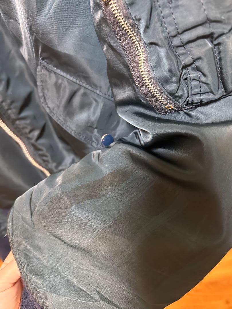 USA製 ALPHA アルファ刺繍 MA-1 フライト ジャケット80s~90s