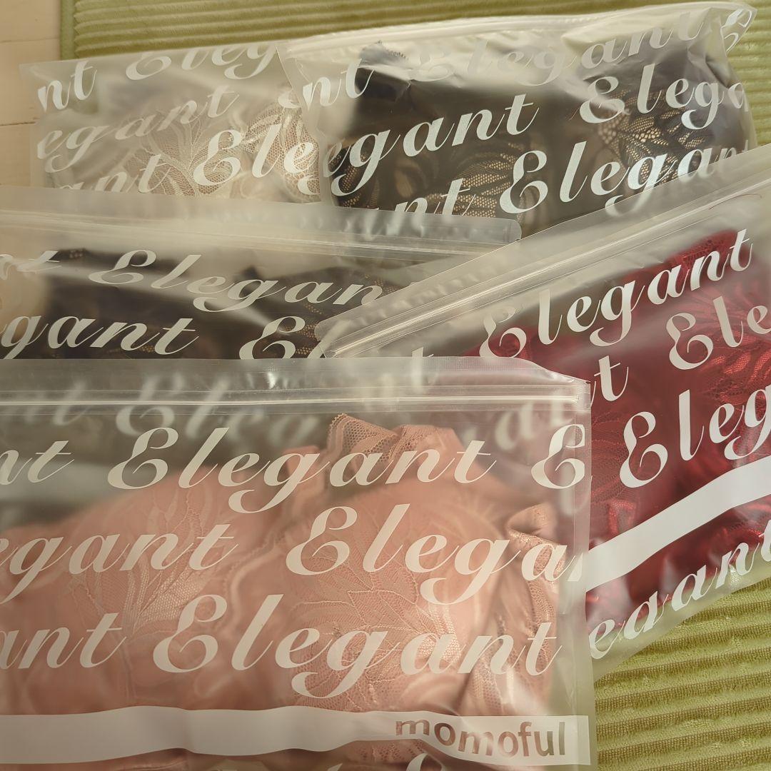 t*n様 momoful ノンワイヤーレースブラジャー5枚セット　XLサイズ　限