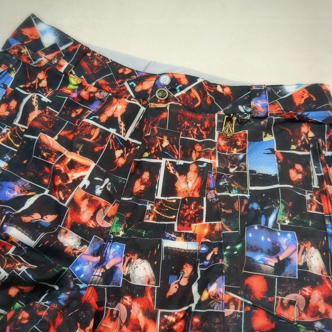 3178【美品】ボルコム スノボウェア パンツ 写真風プリント Lサイズ