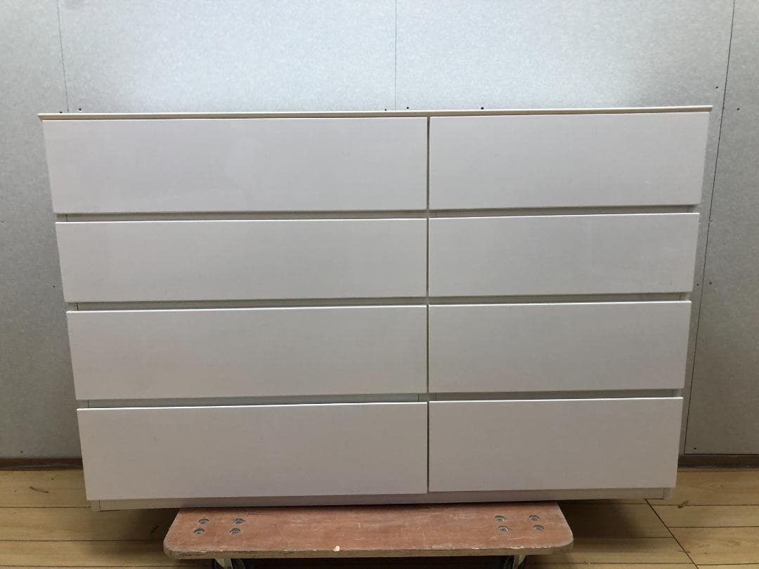 ニトリ ローチェスト クエス　ホワイトウォッシュ 140cm幅　250428-4