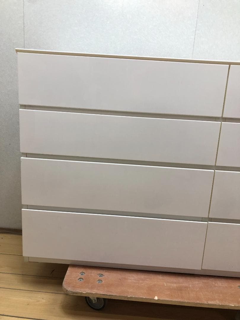 ニトリ ローチェスト クエス　ホワイトウォッシュ 140cm幅　250428-4