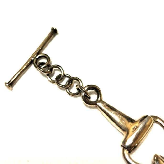 2/1(日)迄セールします！90sヴィンテージシルバーホースビットブレスレット