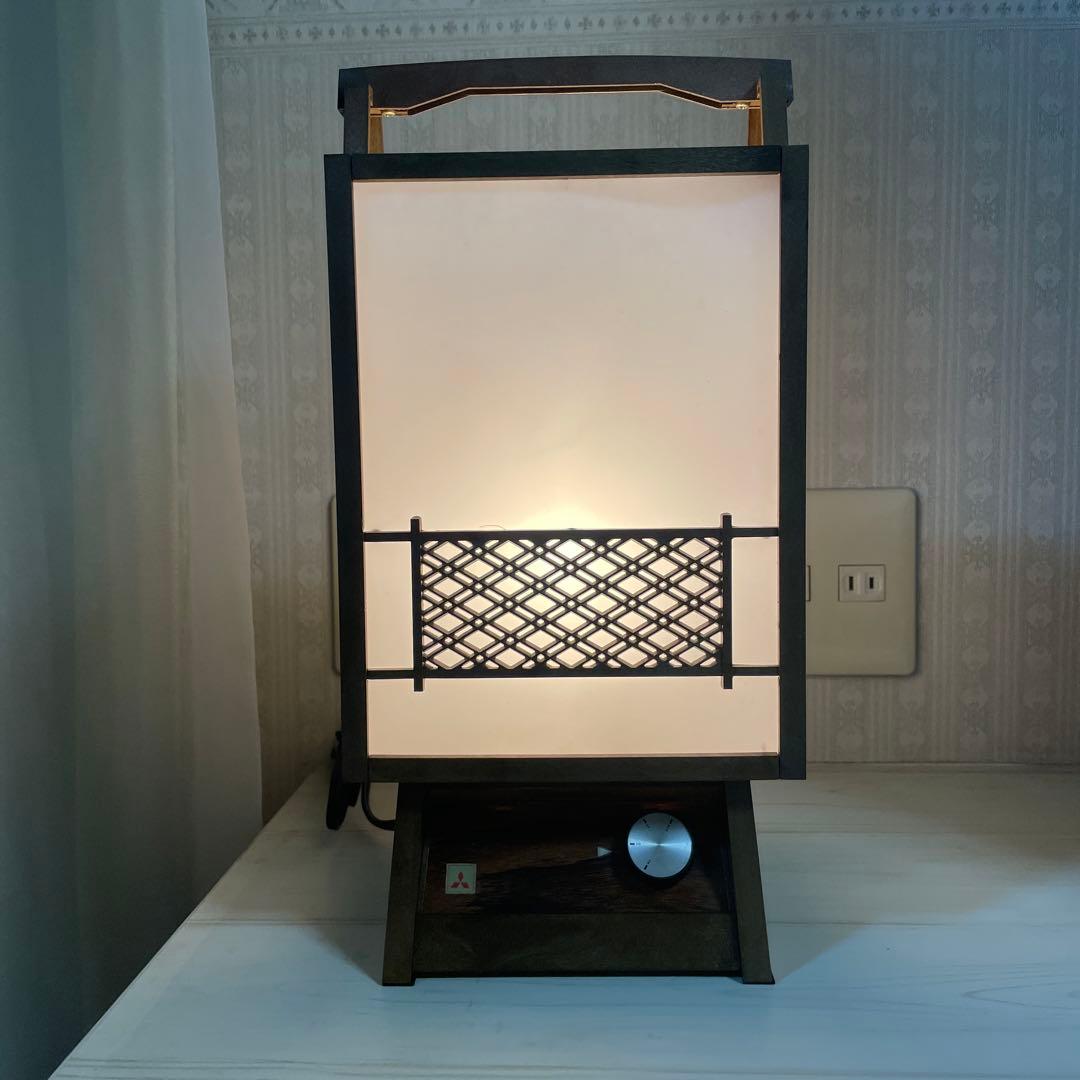 【美品】昭和レトロ 三菱電機白熱灯スタンド 行燈 希少