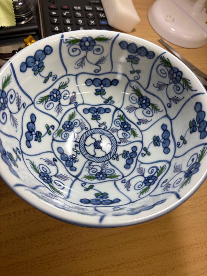 源右衛門窯　染錦なずな紋　麺鉢　源右衛門　4鉢おまとめセット