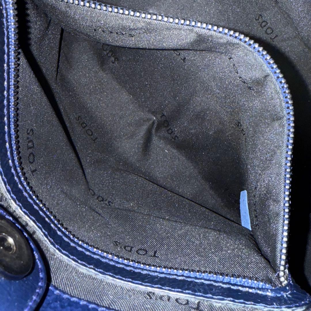 ⭐️極美品⭐️　TOD's　トッズ　2way　ハンドバッグ　トート　ネイビーブルー