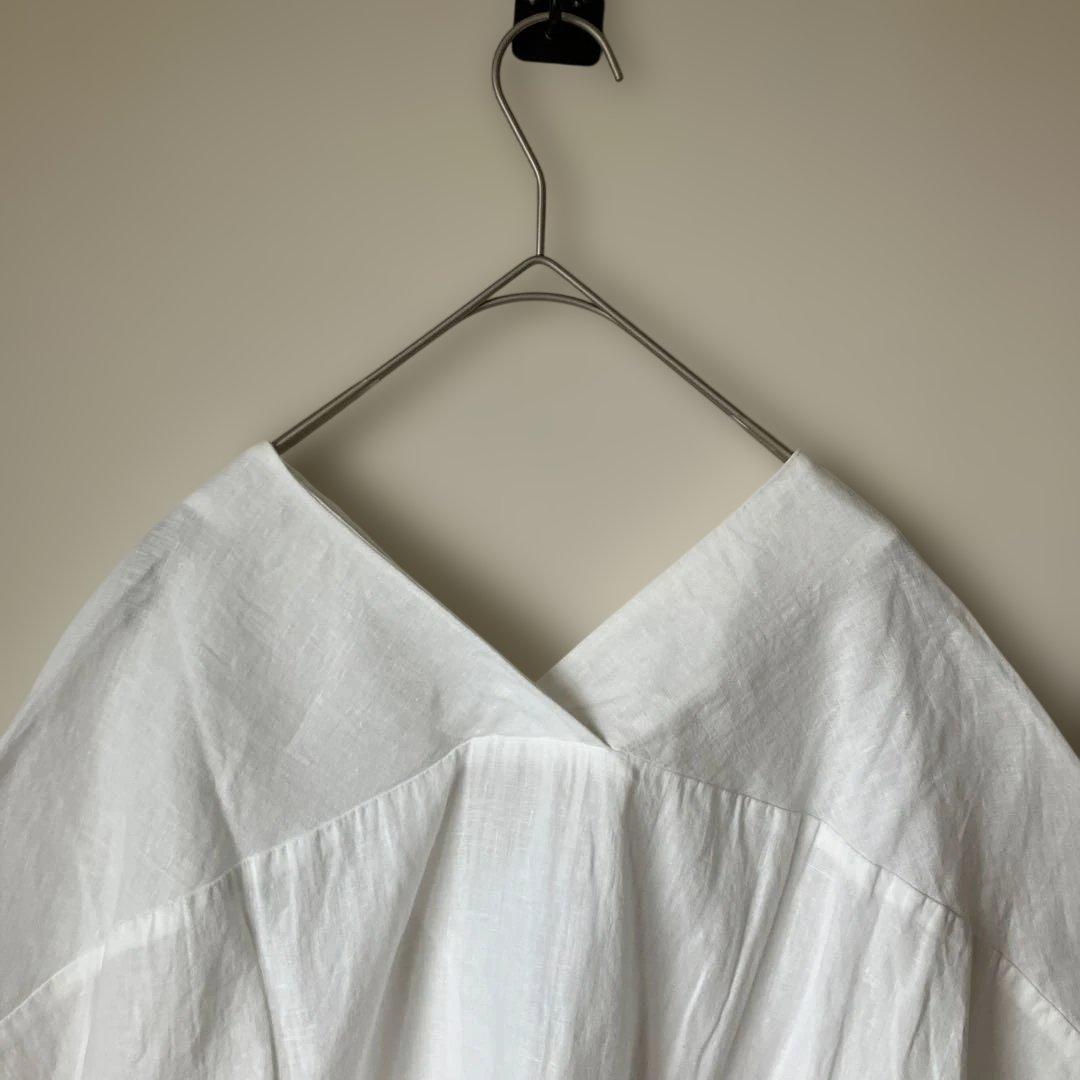 【美品】evam eva ウォーターリネンプルオーバー 中川政七商店　えみおわす