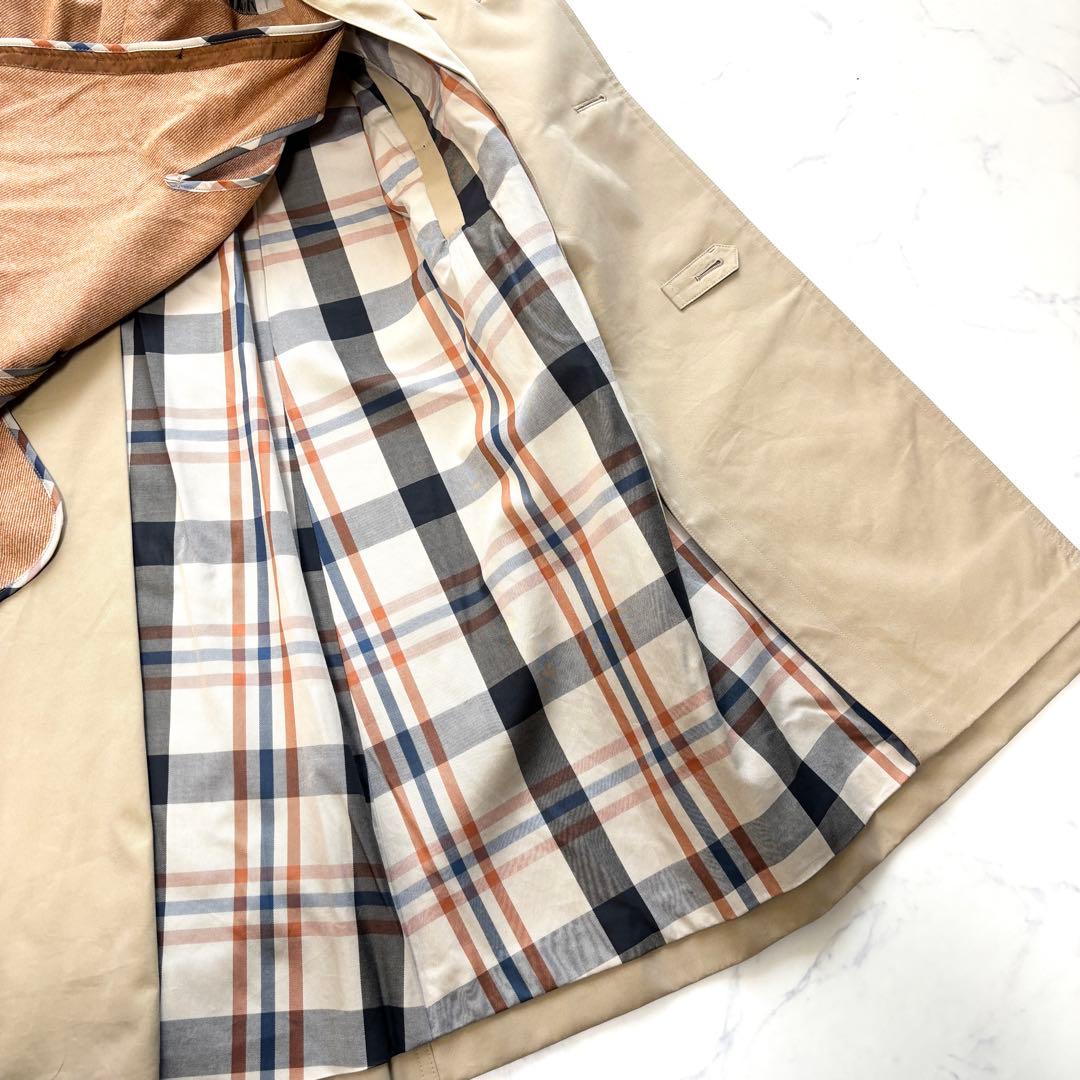 極美品 サンヨー 100年コート スタンダード ロング丈 ライナー ベージュ M