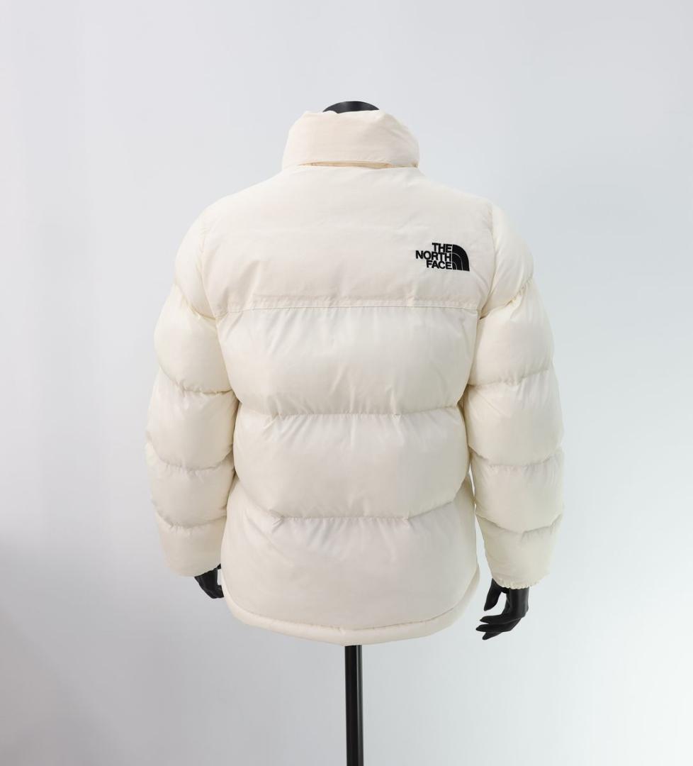 L/クリーム/韓国ヌプシ ダウンジャケット/レディース/ザノースフェイス/白近い