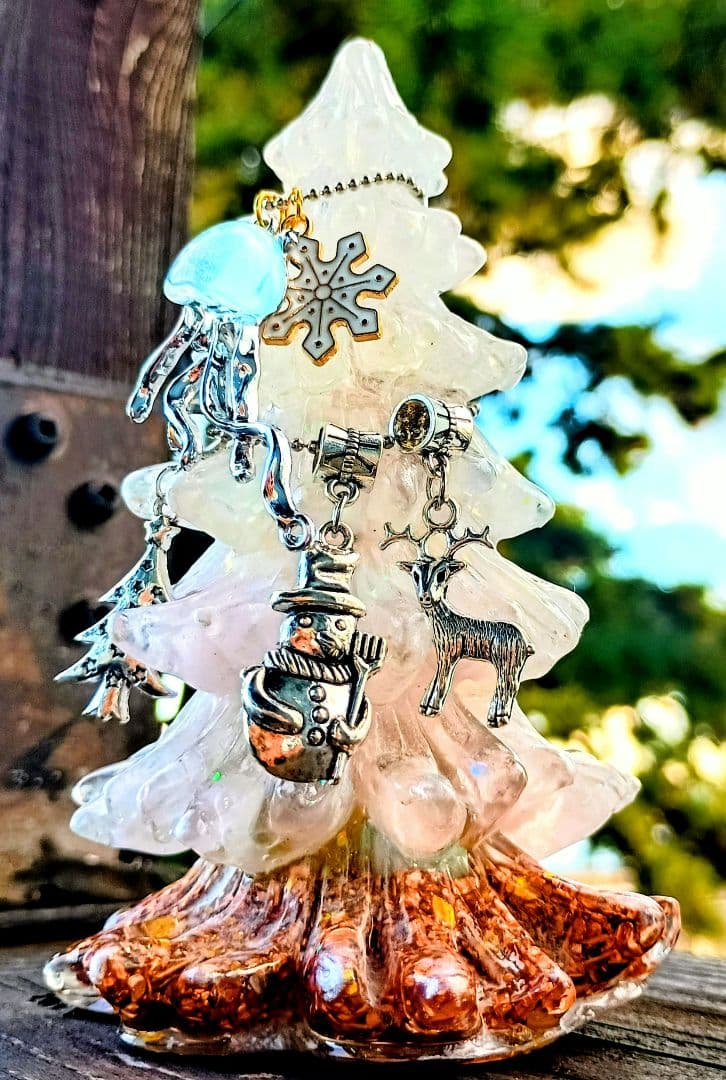 WHITE⭐️Xmasツリー⭐️オルゴナイト❤きらっとさま♥専用